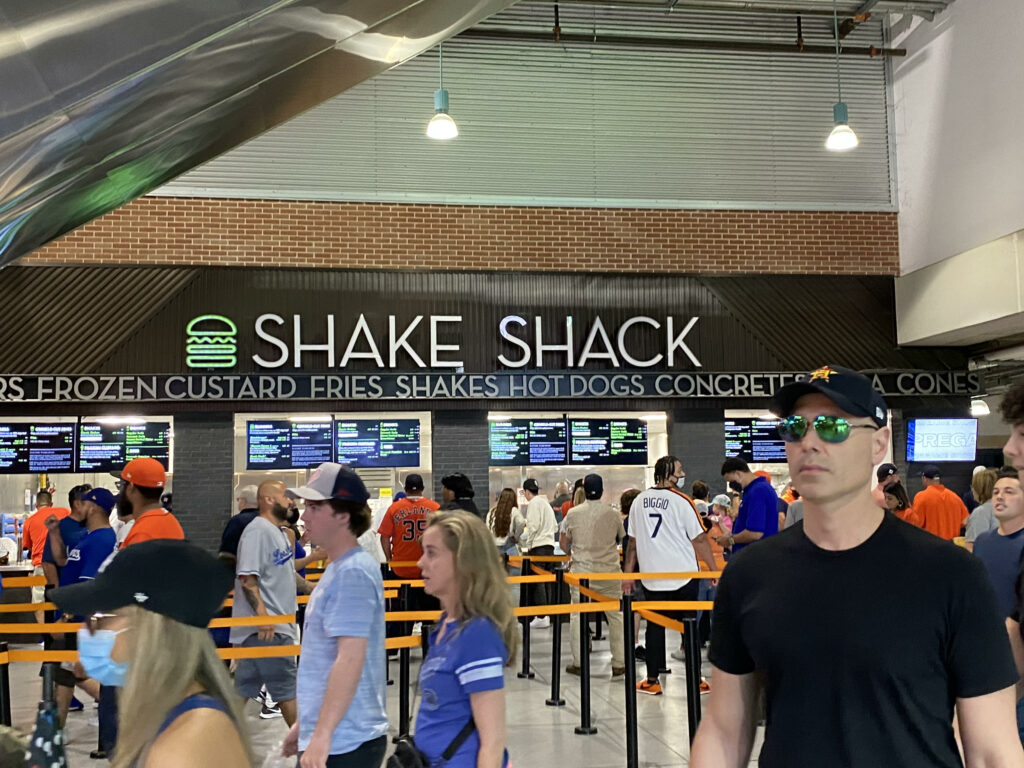 Shake Shack Concessions Stand at Minute Maid Park