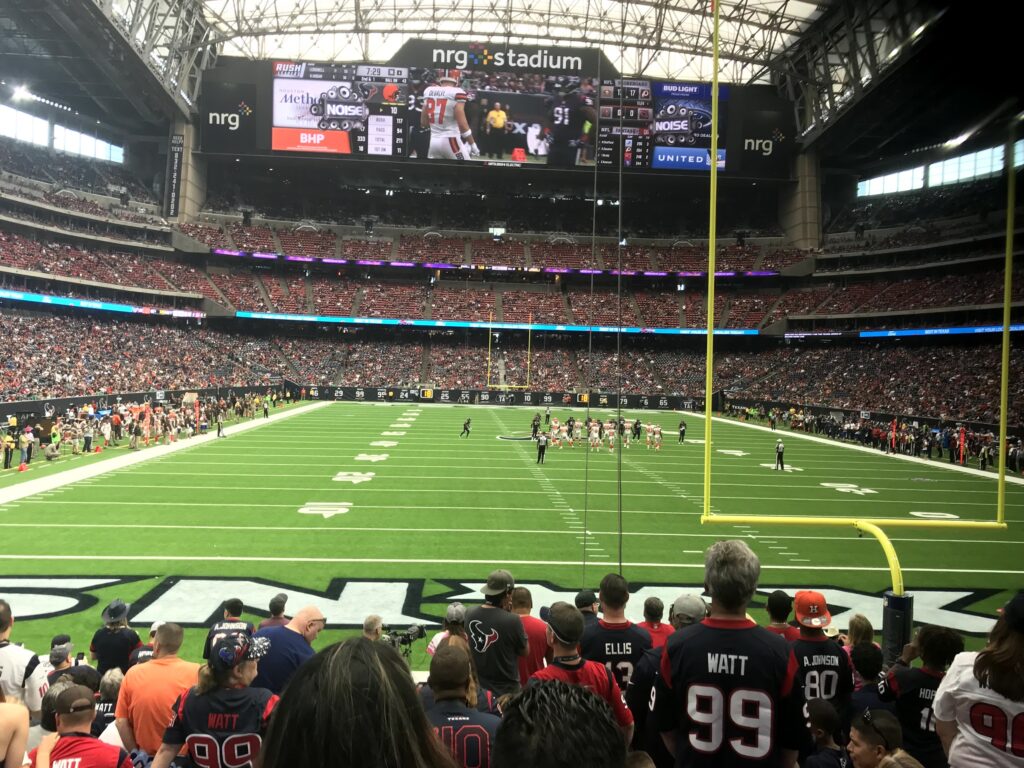 The Big endzone screens help make for a great Houston Texans Gameday experience